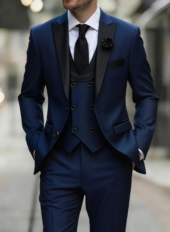 Take Two 3-Piece Suit Tailored Blazer, Waistcoat and Trousers Set